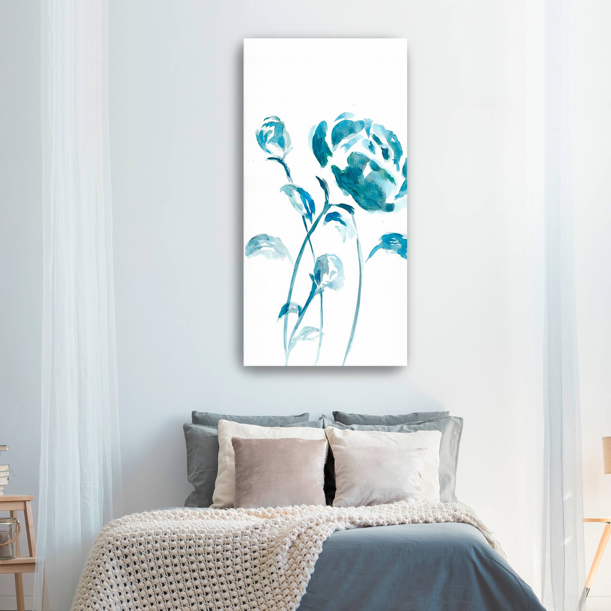 Blue Peonies II Canvas Giclee